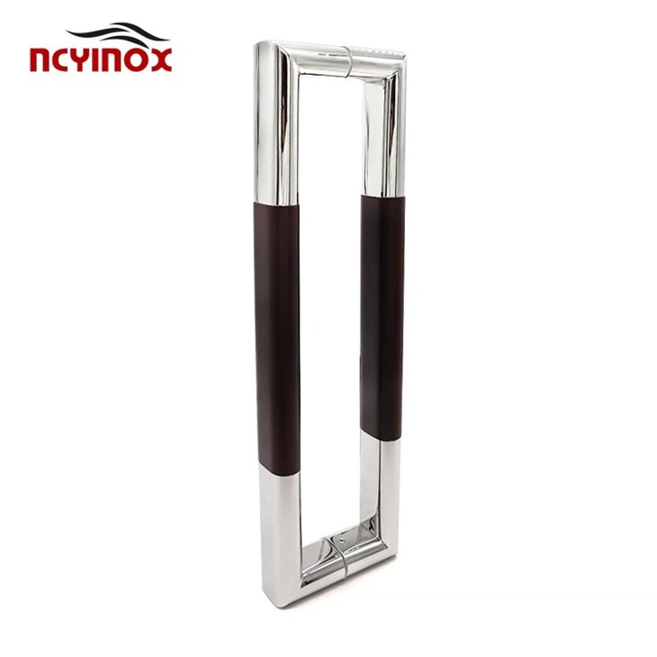 Combination Stainless Steel Wood Door Handle For Modern Design