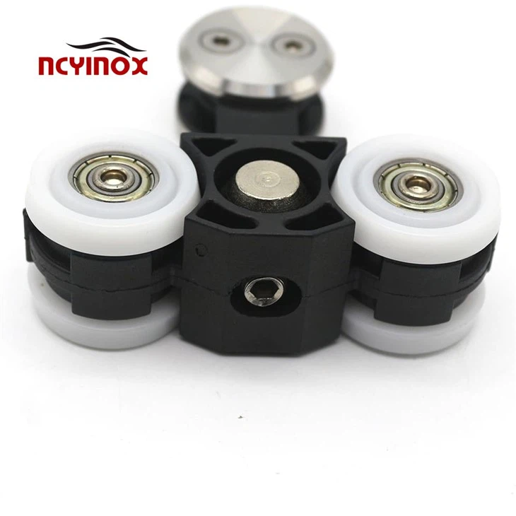 Sliding Wheel Systems Tempered Glass Sliding Door Hanger Roller Hanging Wheels Door Roller Wheel